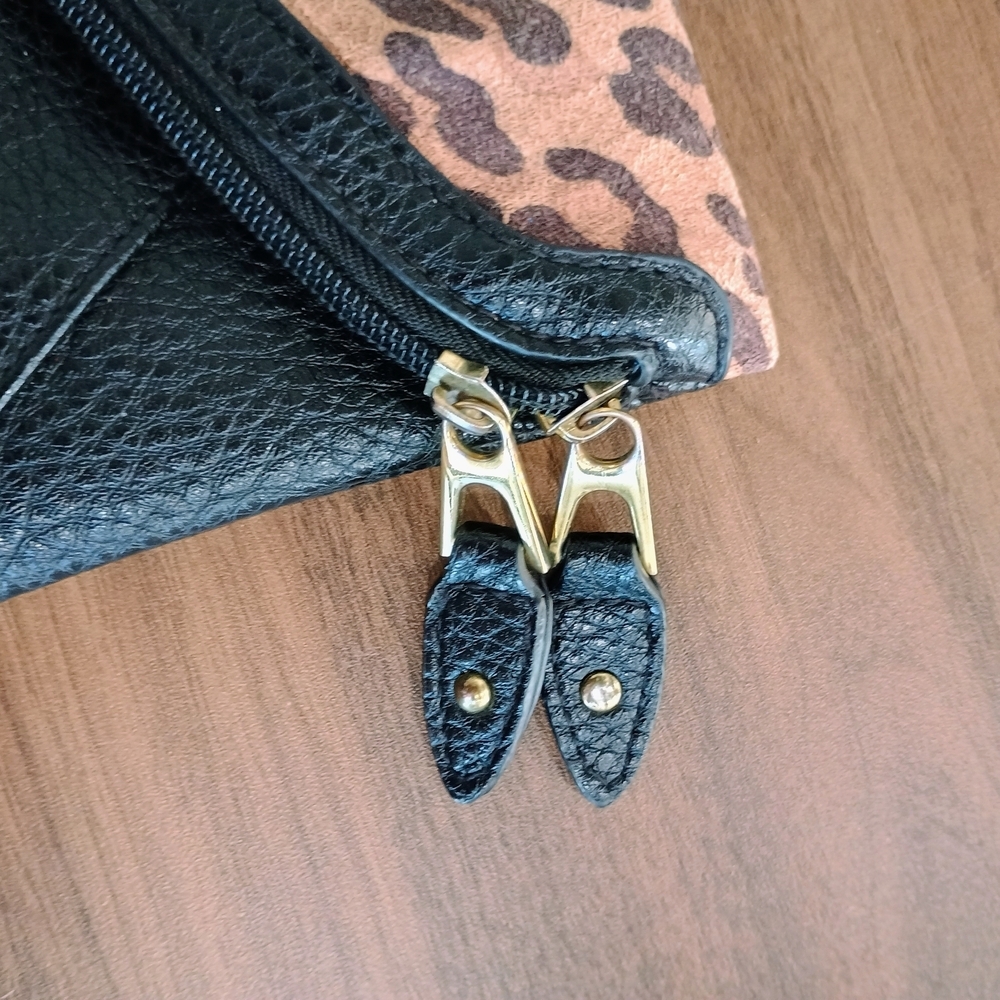 Maurices Black and Tan Leopard Clutch - Picture 3 of 9